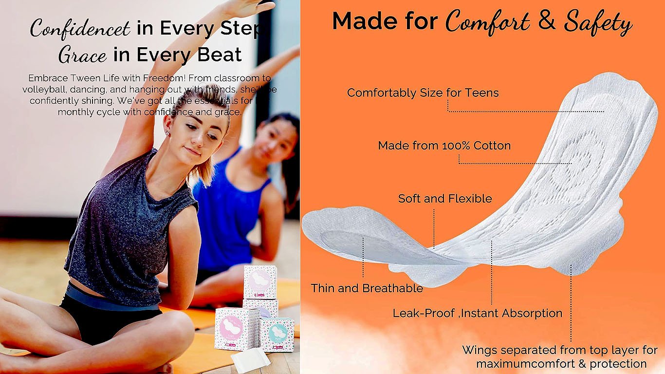 PurComfy Teens First Period Starter Kit