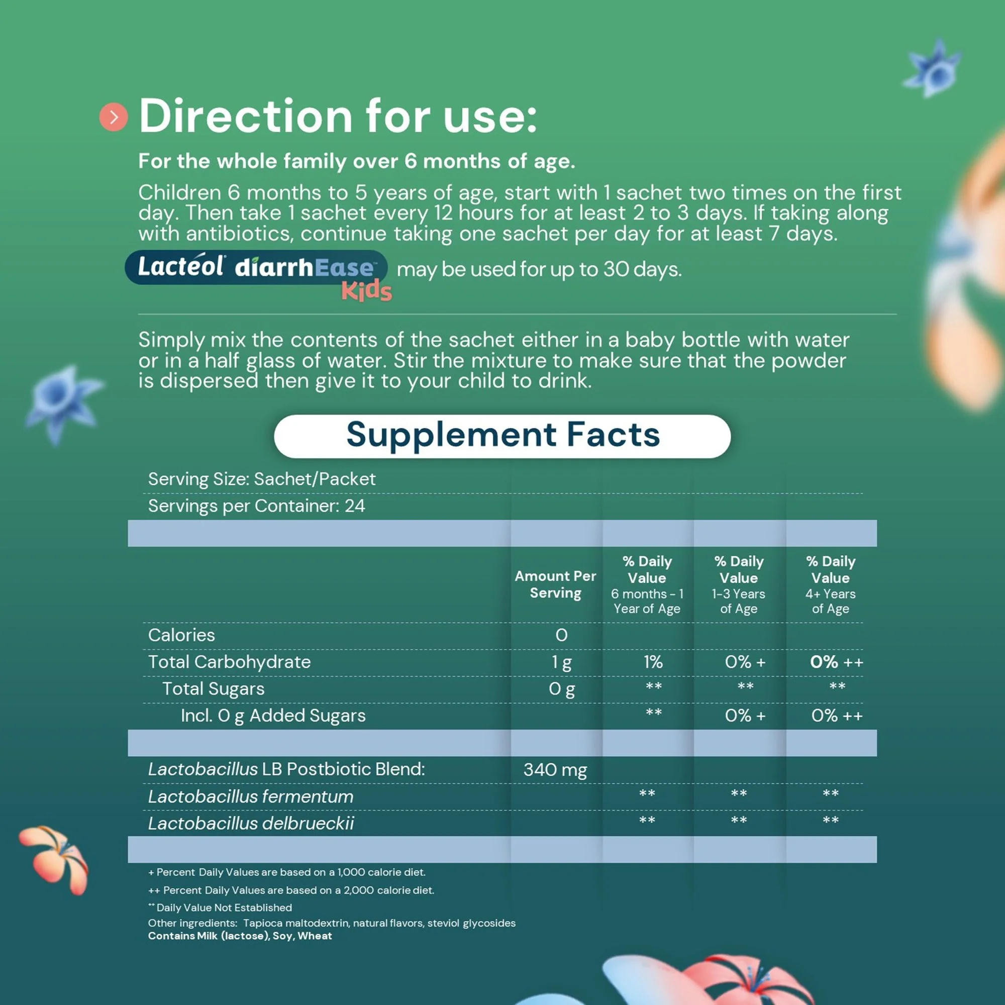 i-Health Inc Lactéol diarrhEase Digestive Postbiotic Dietary Supplement - Image 5