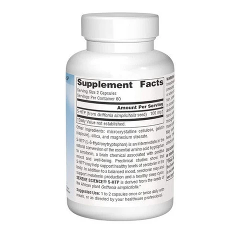 Source Naturals, 5-HTP, 50 mg, 120 caps - Image 2