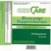 McKesson, Laxative Geri-Care Suppository 100 per Box 10 mg Strength Bisacodyl USP, Box Of 1