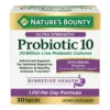 Nature's Bounty Ultra Strength Probiotic 10 Capsules (Bottle of 30)