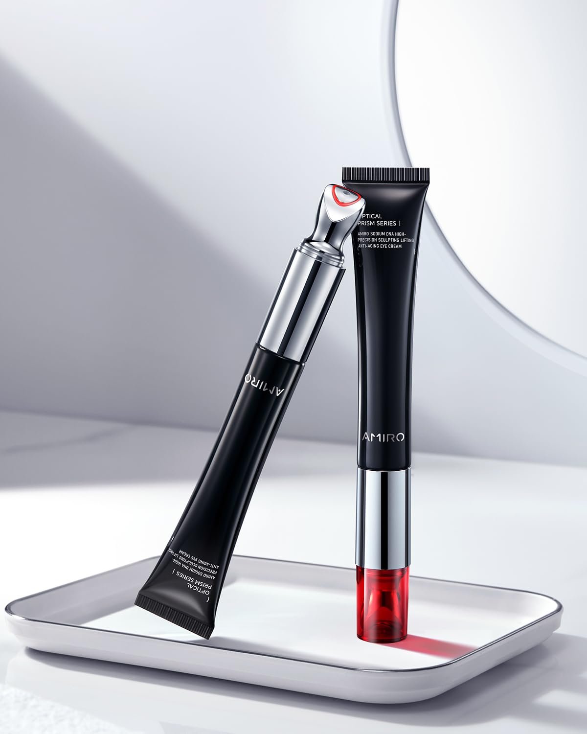 AMIRO PDRN Red Light Therapy Eye Cream with Built-In Microcurrent Massager - Image 2