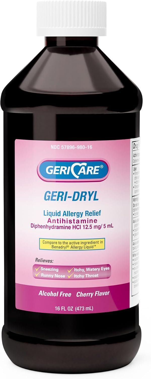 Allergy Relief Geri-Care 12.5 mg / 5 mL Strength Liquid 16 oz - Image 2
