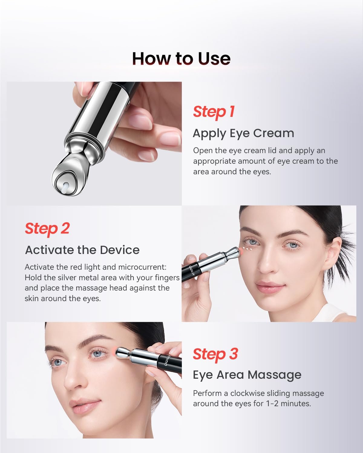 AMIRO PDRN Red Light Therapy Eye Cream