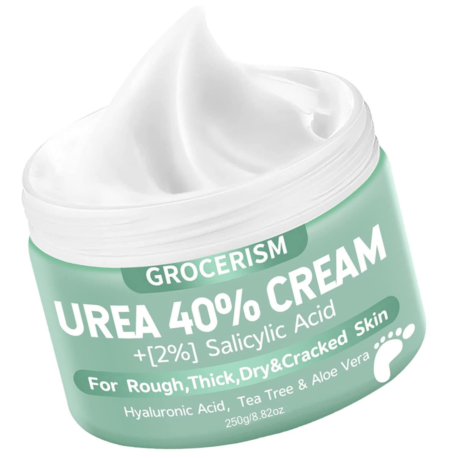 Grocerism Urea Cream 40% for Feet Maximum Strength Hand & Foot Cream 8.82oz