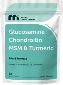 dvh Glucosamine Chondroitin MSM and Turmeric Supplement,
