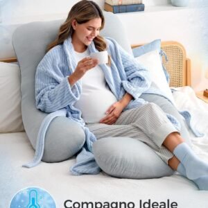 Momcozy Ergonomic Side Refreshing Pregnancy Pillow 145 cm