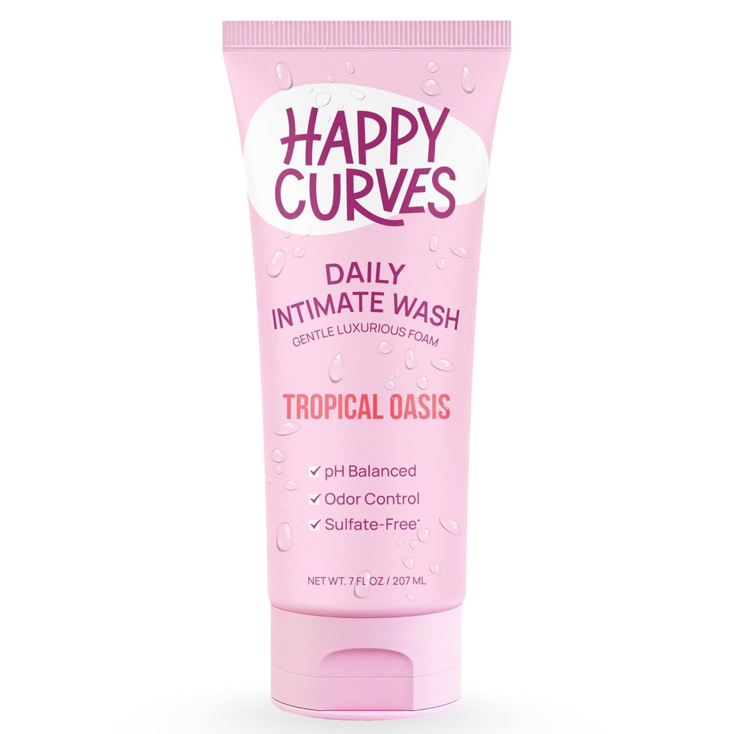 HAPPY CURVES Feminine Wash - pH Balanced Cleanser with Aloe & Vitamin E - Image 2