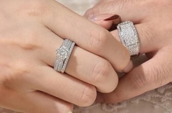 SHELOVES Womens Solitaire Round Moissanite Wedding Engagement Rings Set 2CT