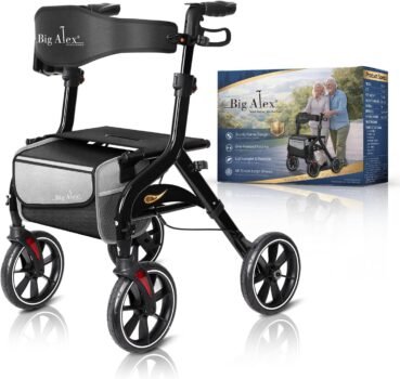 BigAlex Foldable Rollator Walker with Seat