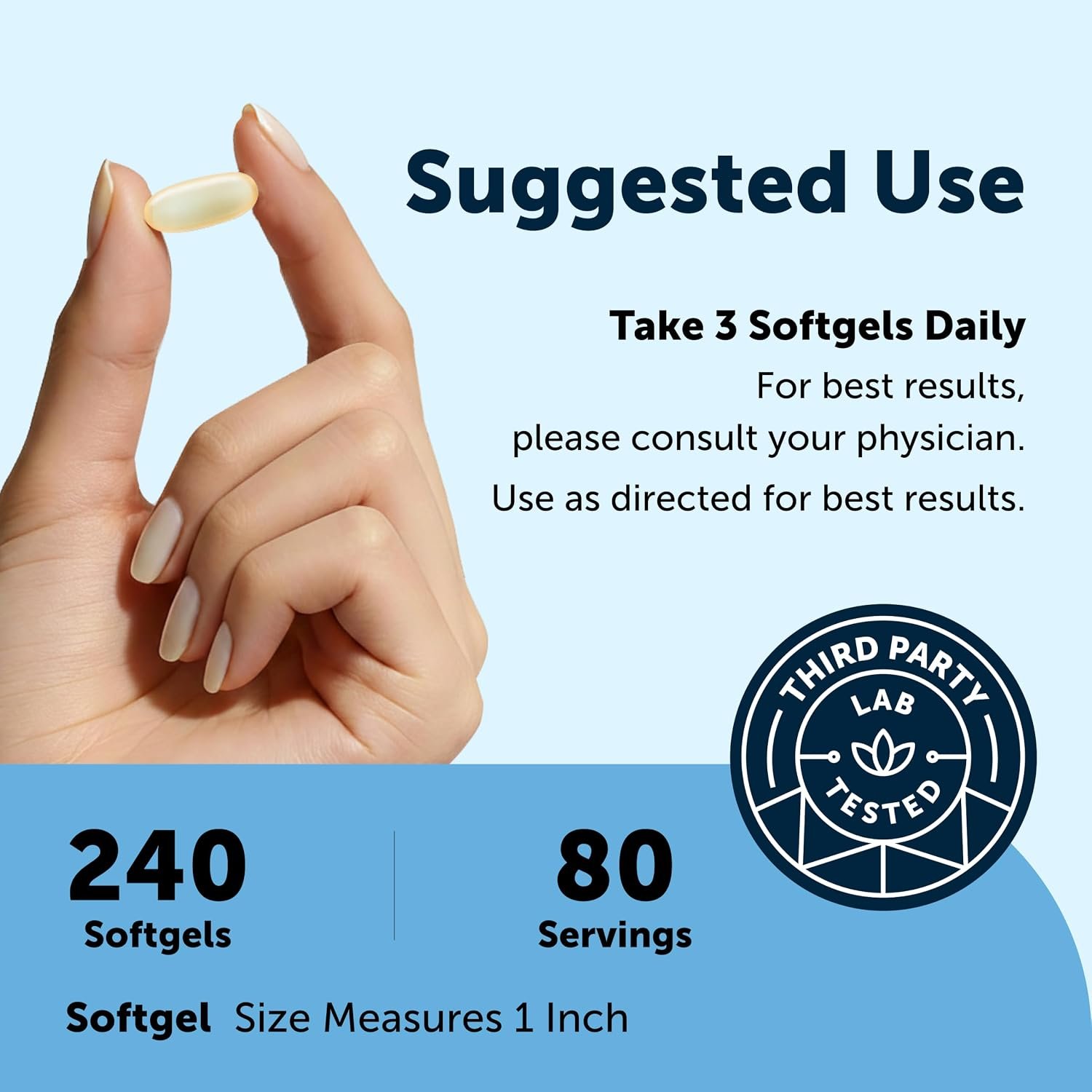 DVH Omega-3 Fish Oil 4,200 mg Per Serving - Image 3