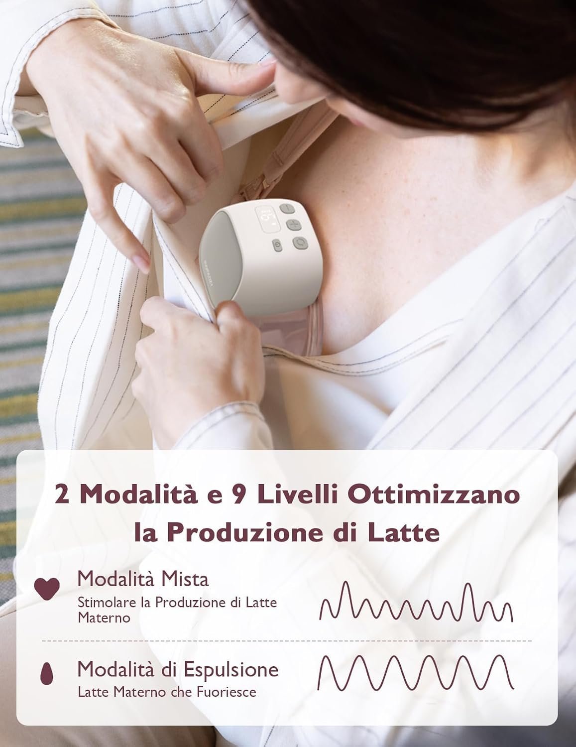 Momcozy S9 Pro Electric Breast Pump Wearable Hands Free 24 mm 285 mmHg - Image 5