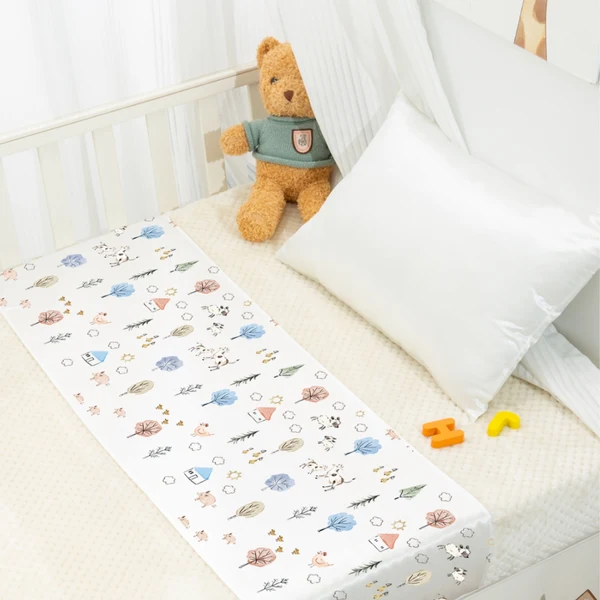 23mm 100% Mulberry Silk Baby Crib Sleeve for Bassinets - Image 2