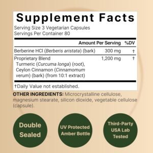 dvh NatureBell Berberine Supplement