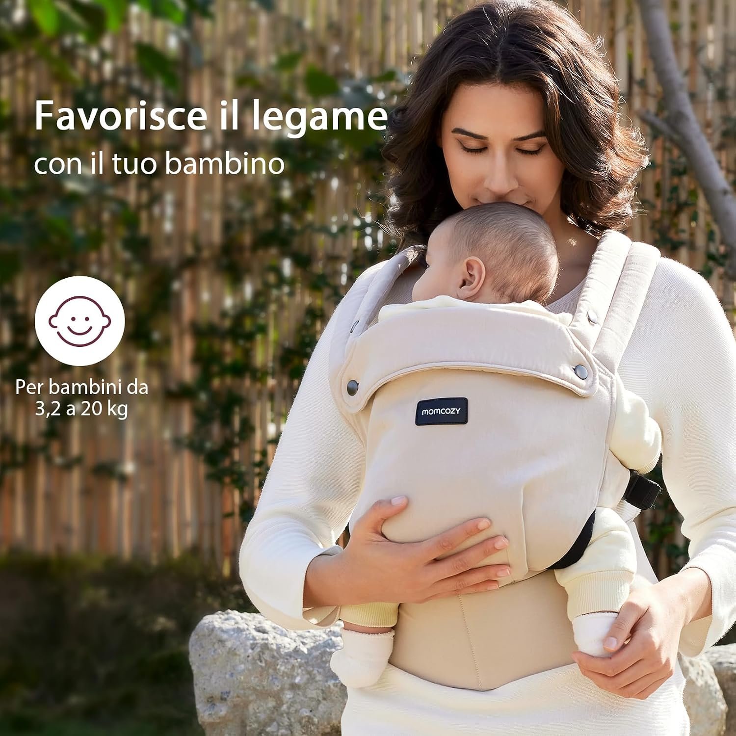 Momcozy Ergonomic Adjustable Baby Carrier 3.2-20 kg