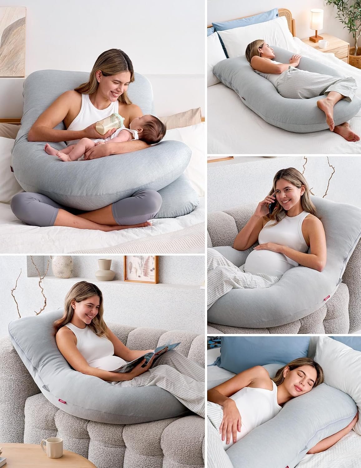 Momcozy Ergonomic Side Refreshing Pregnancy Pillow 145 cm - Image 4