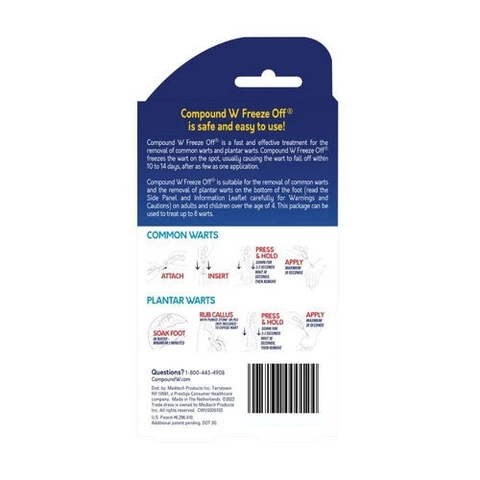 Compound W, Wart Remover Freeze Off Applications, 8 Count