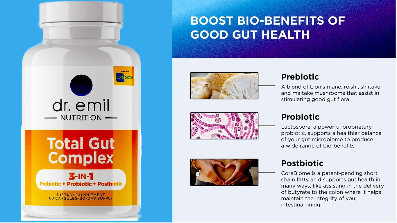 DR. EMIL NUTRITION Total Gut Complex, 60 Capsules