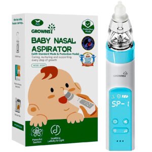 GROWNSY Nasal Aspirator for Baby, Electric Nose Sucker with Protection Mode
