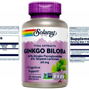 Ginkgo Biloba Leaf Extract 60mg