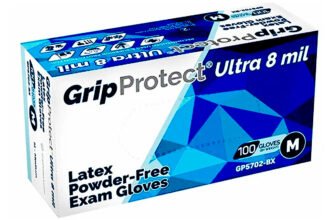 GripProtect Ultra 8 mil Latex Exam Gloves (1000/Case)