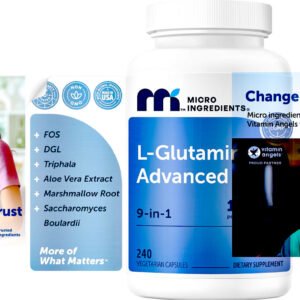 L-Glutamine+ Advanced 1000mg Per Serving, 240 Vegetarian Capsules