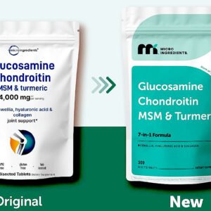 DVH Ingredients Glucosamine Chondroitin MSM and Turmeric Supplement