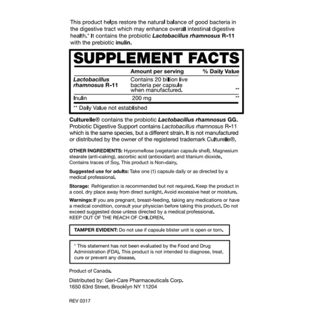 Geri-Care Probiotic Dietary Supplement (Case of 360)