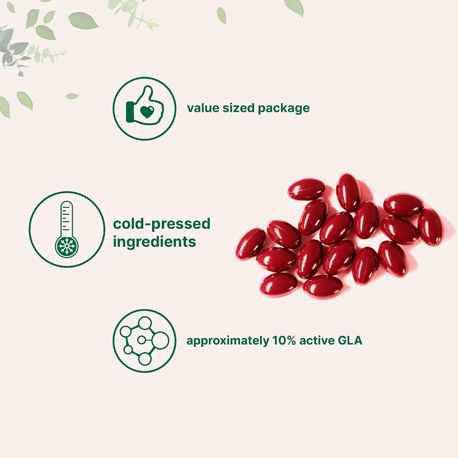 Evening Primrose Oil 1300mg Per Serving, 240 Softgels - Image 3