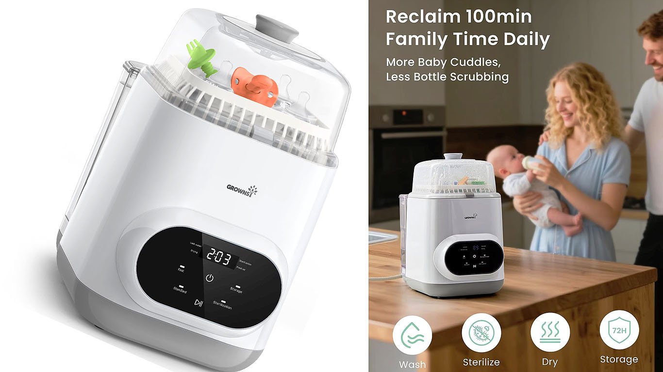 All-in-One Bottle Washer and Sterilizer and Dryer
