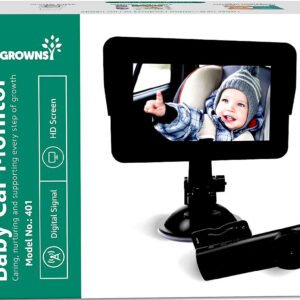 Grownsy Baby Car Camera,4.3" HD Display Baby Car Mirror