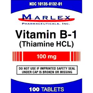 Marlex Vitamin B-1 Supplement (Bottle of 100)