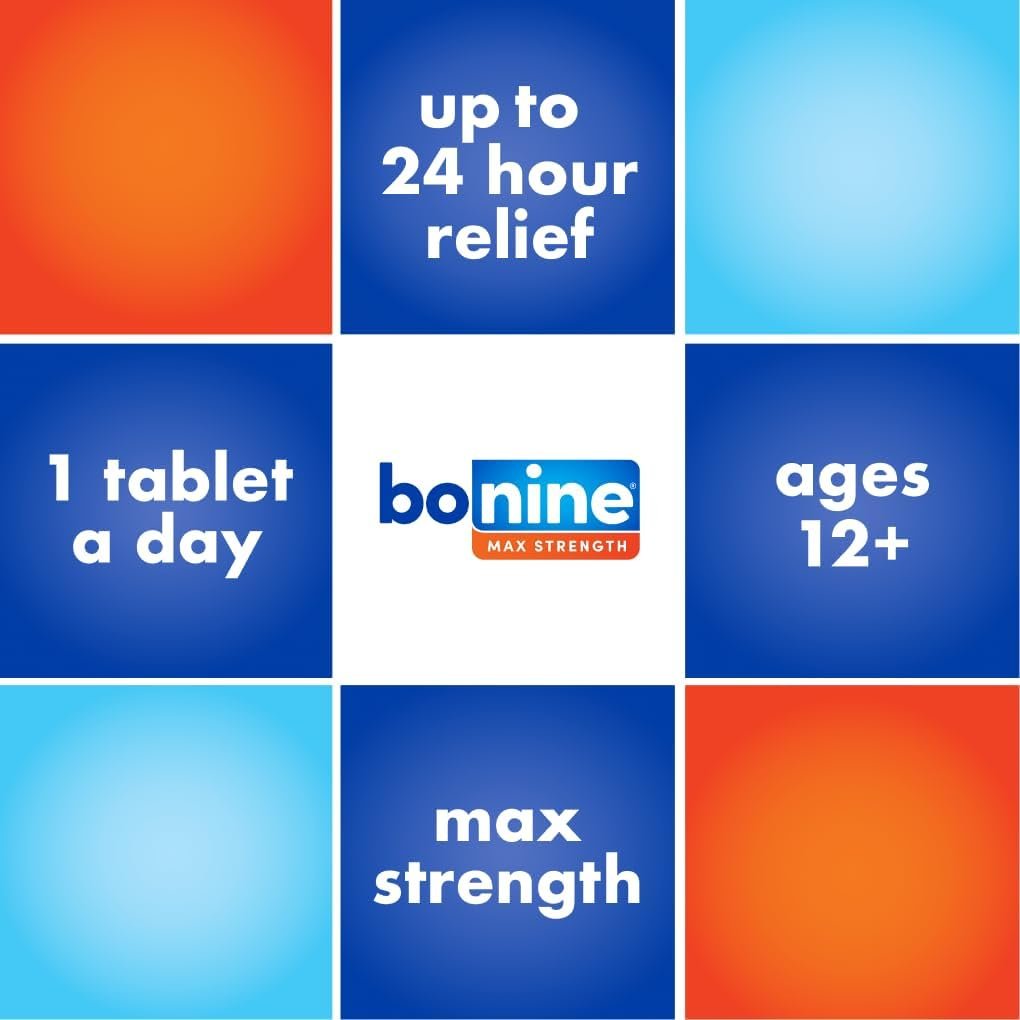 Bonine, Motion Sickness Chewable Tablets Raspberry Flavored, 8 Tabs