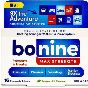 Bonine, Motion Sickness Chewable Tablets Raspberry Flavored