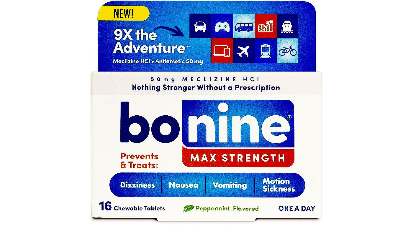 Bonine, Motion Sickness Chewable Tablets Raspberry Flavored