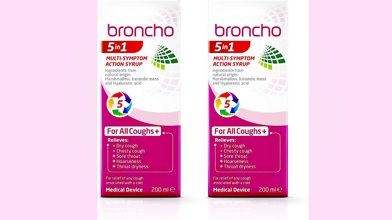 Bronchostop 5in1 Cough Multi-Symptom Action Syrup 200ml