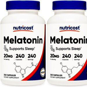 Nutricost Melatonin 20mg, 240 Capsules