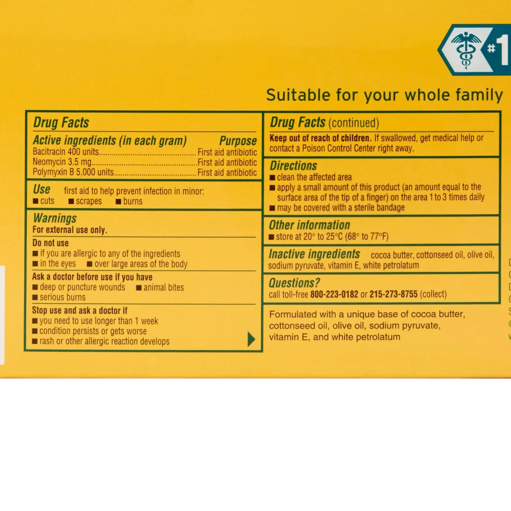 First Aid Antibiotic Neosporin Ointment 144 per Box Individual Packet, 0.9 Grams, Box Of 144