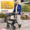 BigAlex Foldable Rollator Walker with Seat