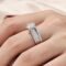 SHELOVES Womens Solitaire Round Moissanite Wedding Engagement Rings Set 2CT