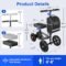 BlessReach All Terrain Foldable Knee Scooter Walker
