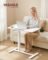 VASAGLE Overbed Table with Wheels, Mobile Standing Computer Desk
