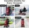Ecomobi 20/30 Miles Heavy Duty Mobility Scooter for Seniors & Adults