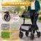 BigAlex Foldable Rollator Walker with Seat
