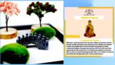 Buddha Stones Buddha Symbol Tree Landscape Meditation Calm Zen Garden Decoration