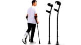 HEALTHBAZAAR Forearm Crutches for Adults