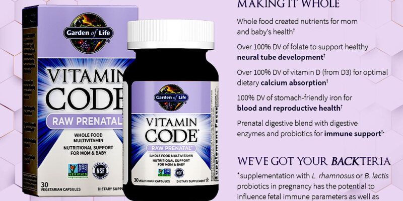 Whey Protein Isolate 11 Vitamin Code Raw Prenatal Multivitamin