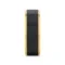 GASTON Gold-Plated Tungsten Beveled Ring with Brushed Black Center – 6mm or 8mm